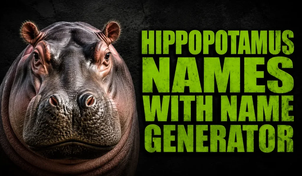 250+ Best Hippopotamus Names With Name Generator Ideas
