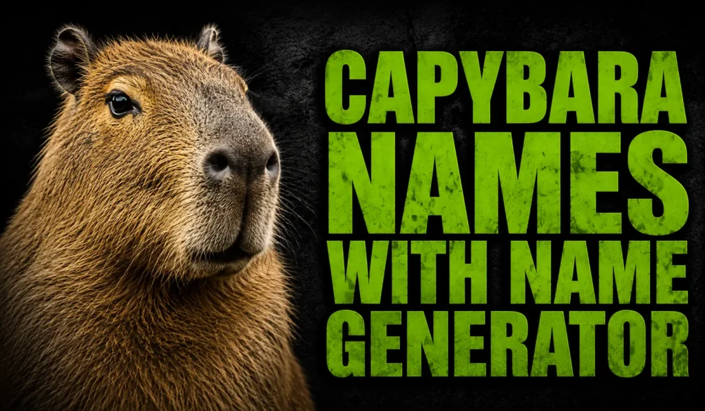Best Capybara Names With Name Generator: 500+ Unique Ideas 
