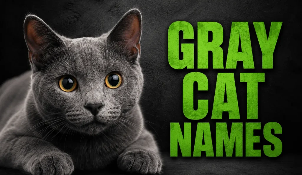 300+ Cute Gray Cat Names: Unique, Cool & Funny Picks